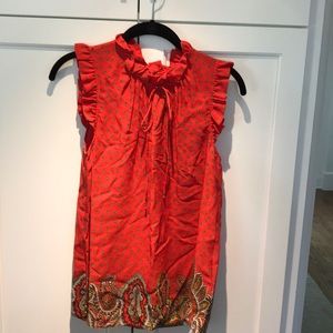 Tibi size 8 sleeveless blouse